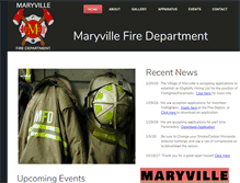 Tablet Screenshot of maryvillefire.com